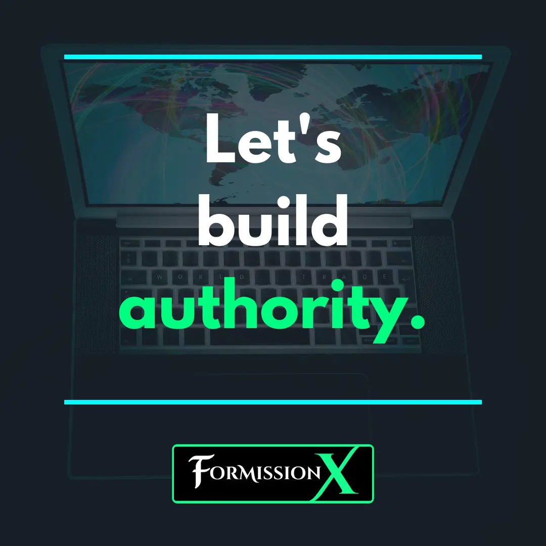 Let's create authority.